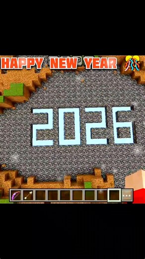 Happy new year 🎊🎊 #minecraft #shorts #happynewyear #viral #shortsfeed