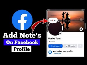 How To Add Note's On Facebook Profile | Fix Facebook Profile Notes 2024