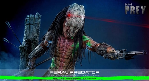Prey Feral Predator (Battled Damaged Version) sixth scale figure unveiled by Hot Toys