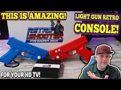 This IS SIMPLY AMAZING! The Retro Shooter Pandora Box Emulation Console With Light Guns!