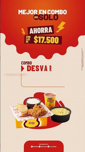 Pide los combos de $17.550 en Frisby