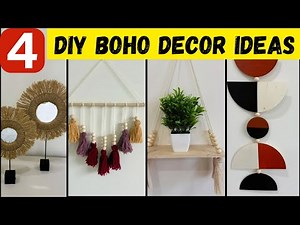 Boho Decor on a Budget | 4 Stunning DIY Ideas for Your Home