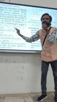 Unit and Dimension - Use of Dimensional Analysis