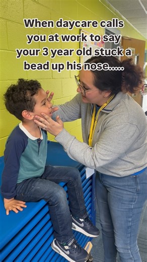 2.9M views · 60K reactions | When daycare calls you at work to say your 3 year old stuck a bead up his nose.....  @sammileigh14771 (tiktok) This technique is called “mother’s kiss” and can sometimes be used for hard objects, remember to consult your doctor or message your blueberry pediatrician for questions and medical support! #motherskiss #nasalvacity #toddlermama #sensory #nose | Blueberry Pediatrics | Facebook
