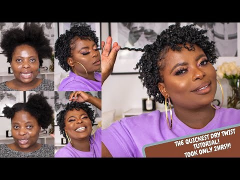 THIS IS THE QUICKEST DRY TWIST OUT YOU'LL EVER TRY! Took only 2hrs!! | DRY TWIST OUT ON 4C HAIR