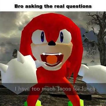 Knuckles Goes Against Miku #sonic #memes