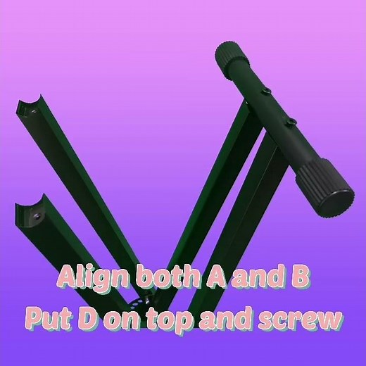 Double X Keyboard Stand Installation Guide