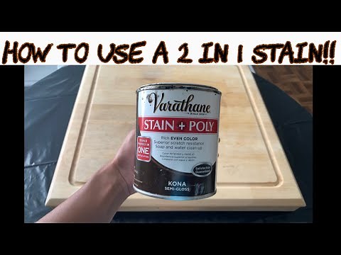 HOW I STAIN WOOD / VARATHANE WOOD STAIN