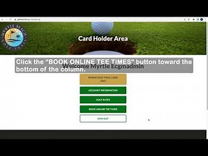 How to: Book Tee Times Online - Myrtle Beach Golf Trail