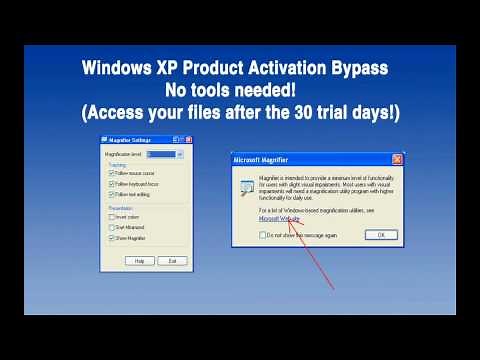 [2017] Bypass Windows XP Product Activation, no tools!