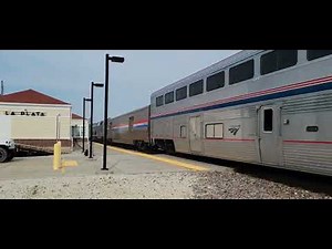 Amtrak #4 Full Track Speed Through La Plata, Missouri