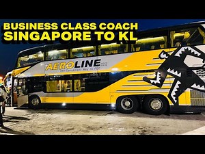 🚍 Aeroline First Class Bus with Toilet 🚽 | Singapore to Kuala Lumpur Full Journey