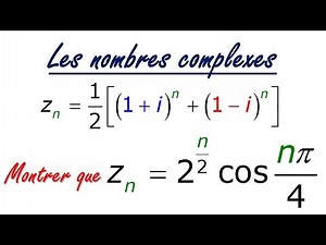 Exercice sur les nombres complexes niveau 2 Bac SC M et P