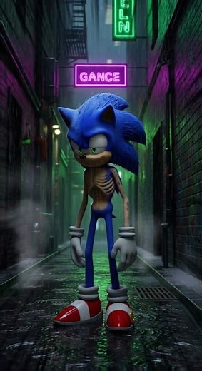 Skinny Sonic Transforms Into a Bodybuilder with Goku’s Training 💪✨