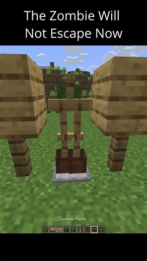 The Zombie Will Not Escape Now 🙏🙏🙏 #minecraft #minecraftshorts #minecraftmemes
