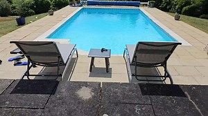 Liner pool dropped 4 foot over winter! X2 Leaks located and repaired in 1 visit! #theleakdetectivemg #letsgetit #jobsagoodun #leakdetection #facebookpost #swimmingpool #poolleak #foryou | Original Leak Detective