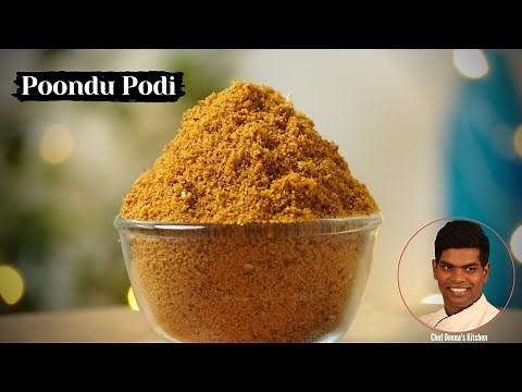 Poondu Podi Recipe in Tamil | How to Make Garlic Powder | CDK #392 | Chef Deena's Kitchen