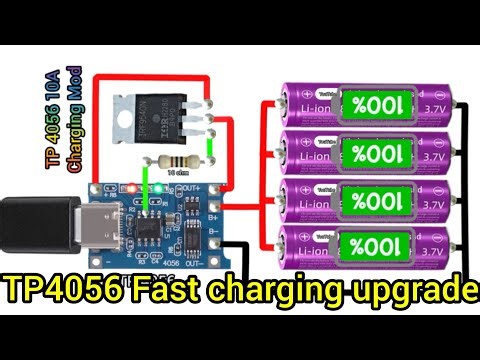 💡 TP4056 Fast charging upgrade diagram #khairunelectronicsbd