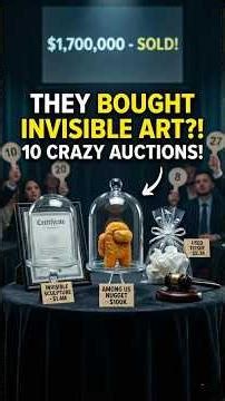 They Bought INVISIBLE Art for $1.4M?! 10 Crazy Auctions! 🖼️💸DailyFactShorts#93 #facts #trending #art