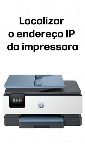Localizar o endereço IP da impressora | HP Support