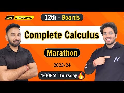 Complete Calculus - Class 12 Mathematics | Boards Exam | 2023-24