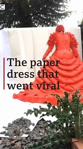 179K views · 1.1K reactions | This amazing dress was made by fashion design student Karina Bondareva. It's based on Cardi B's iconic Met Gala gown from 2019 and made entirely out of paper. bbc.in/3ggkLDg | BBC News | Facebook