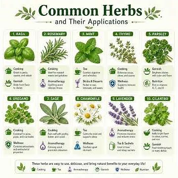 Common Herbs and Their Medicinal Use (2 Minutes)