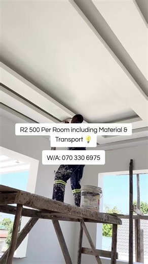Ceiling Installation R2,500 Per Room — Materials & Transport Included