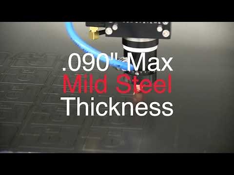 Laser Cutting Mild Steel_ Kern 150w CO2 Laser System