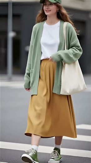 Lady Style💖 Casual Crosswalk Street Walk | AI Fashion Model