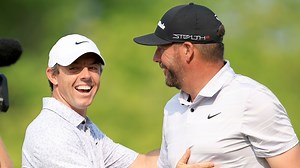 Block claims he’d be 'world class' if he hit the golf ball as far as McIlroy