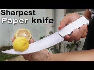 You won't believe how SHARP this PAPER knife is - DIY