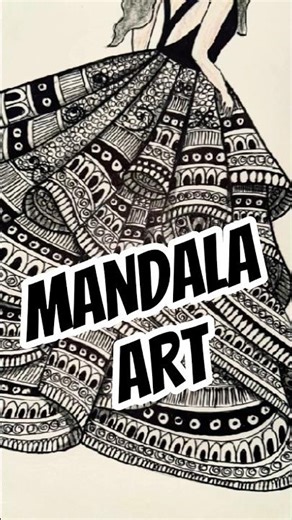 Girl Mandala Art Drawing | Calm, Creative & Aesthetic Line Art 🎨🌟