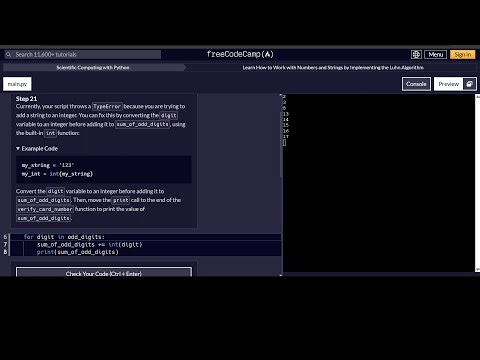 Implementing The Luhn Algorithm Steps 21 To 30