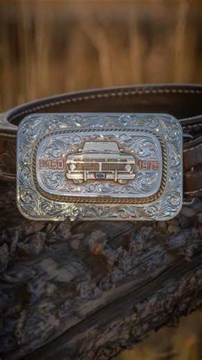 Introducing the Truckle. To honor 50 years of F-150®legacy, this first-of-its kind western buckle secures your Ford key fob and keeps your hands free. This limited-edition buckle is hand-crafted by rodeo legend and lifelong Ford Truck owner Andy Andrews of A Cut Above Buckles. You can feel the dedication and craftsmanship in every detail. Truckle Up! 🐂➰🤠 | Ford Trucks