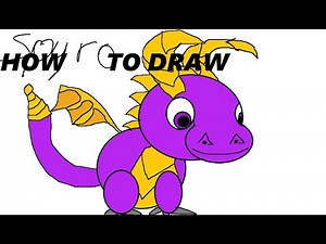 How To Draw Spyro the Dragon in 10 Minutes With Paint With Paint (Windows Program)
