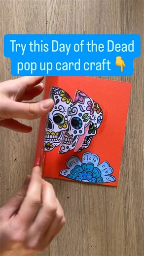60K views · 25 reactions | To celebrate Day of the Dead, try out this fun activity! Simply print off our handy pack and start decorating the sugar skulls and half marigold templates using felt-tip pens. Then, carefully cut out the decorated templates and follow the step-by-step instructions. For a link to the resource, comment 'DOTD'  #dayofthedead #craftactivities | Twinkl Resources | Facebook
