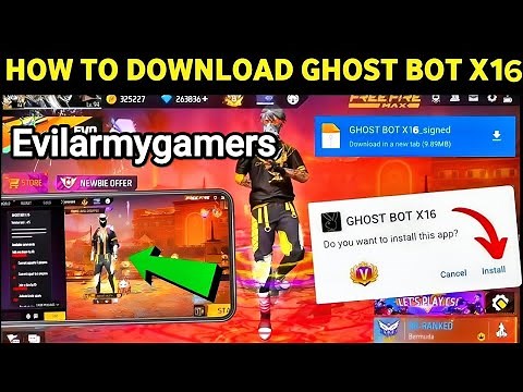 🔥 FREE FIRE GHOST BOT V16 + X16 PASSWORD 🔑 2025 | FULL TEST & DOWNLOAD (Evilarmygamers)