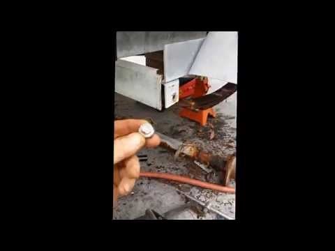 Removing rusty boat trailer leaf spring bolts