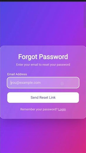 Forgot Password Form Using Tailwind CSS | Frontend UI