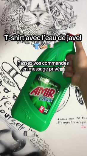 Custom Bleach T-Shirts: Unique Art from Algeria