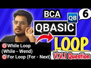 QBASIC Complete Course Part 6 | QBASIC LOOP || While Loop & For Loop || while - Wend || For - Next