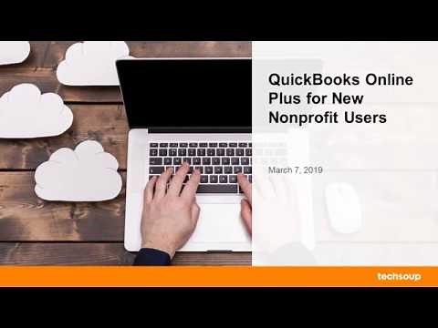Webinar: QuickBooks Online Plus for New Nonprofit Users 2019-03-08