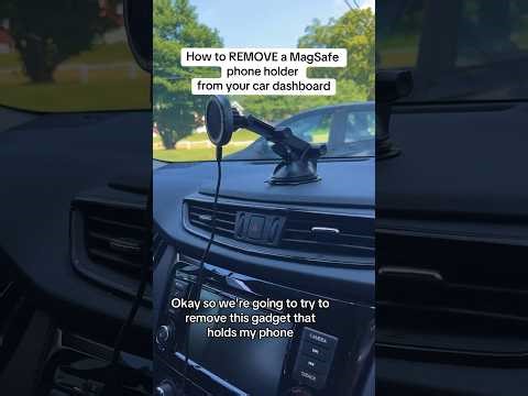 How to REMOVE a cell phone holder from your dashboard