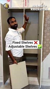 Adjustable Wardrobe Shelves Explained | Smart Storage Ideas for Modern Homes | RB Interio Bachupally