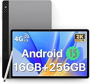 UMIDIGI A15 TAB Tablets, 11 inch Android Tablet with Dual SIM 4G LTE, 16GB RAM 256GB ROM (1TB Expand), Cellular and WiFi, 7500mAh 20W Fast Charge, Octa-Core Gaming Tablet, Stylus Pen, 13MP Camera