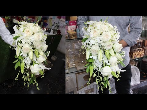 How to make a wedding flowers bouquet. Wedding flowers bouquet tutorial