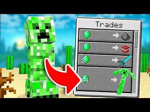 Minecraft BUT Mobs Trade Custom Items!!
