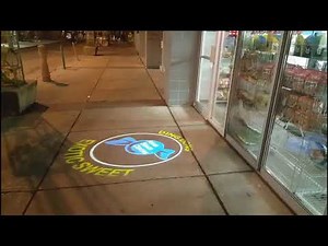 outdoor logo projector - led 20w rotating gobo projection light for advertising