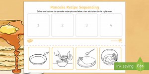 Pancake Recipe Sequencing Activity
